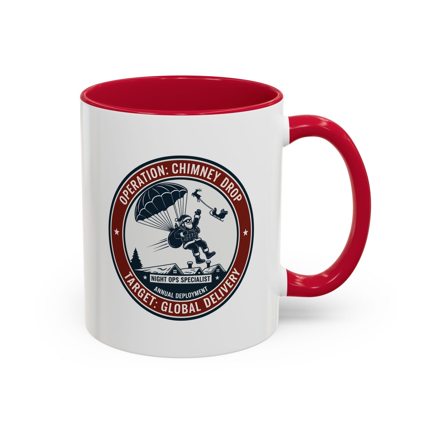 Santa Operation Chimney Drop - Accent Mug (11/15 oz)