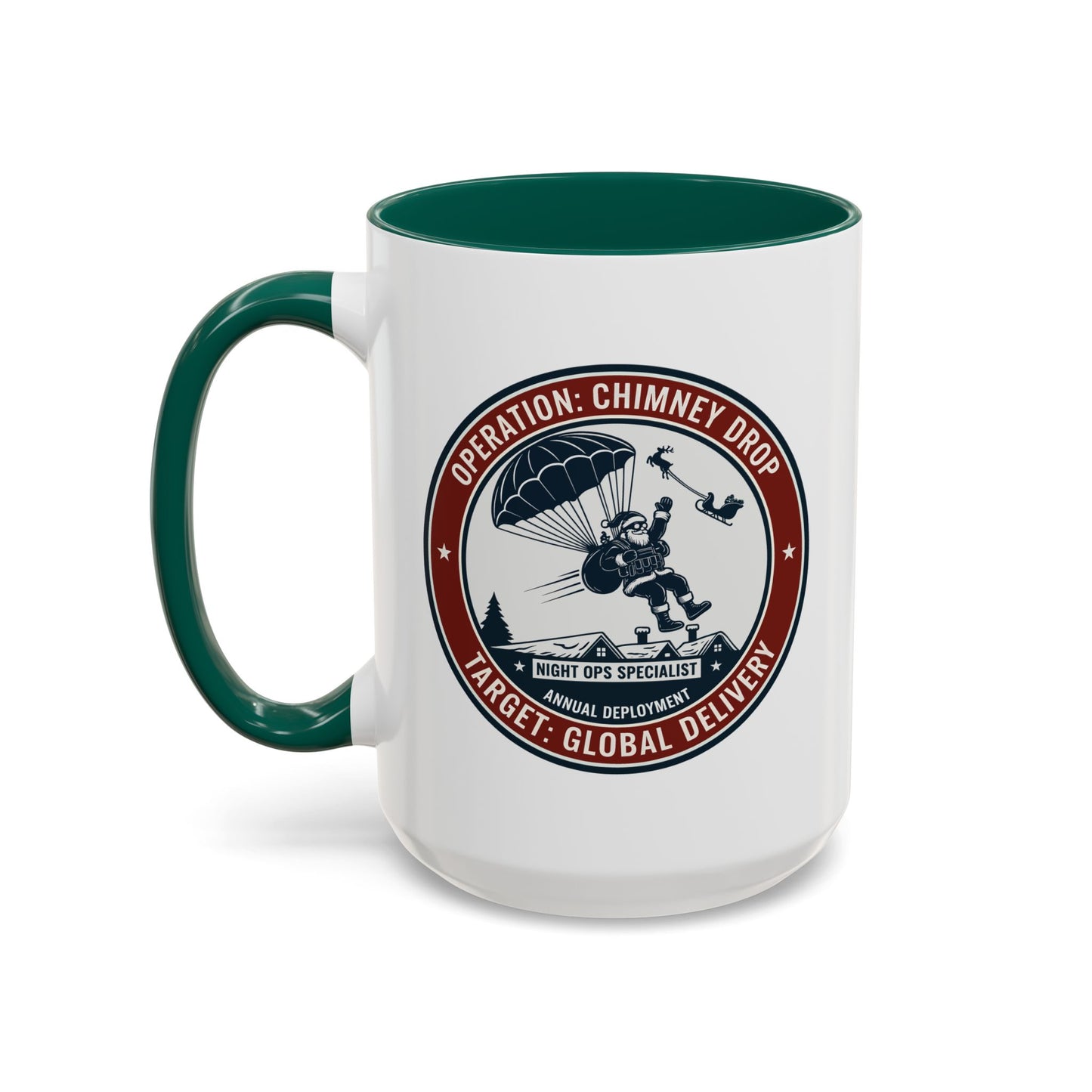Santa Operation Chimney Drop - Accent Mug (11/15 oz)