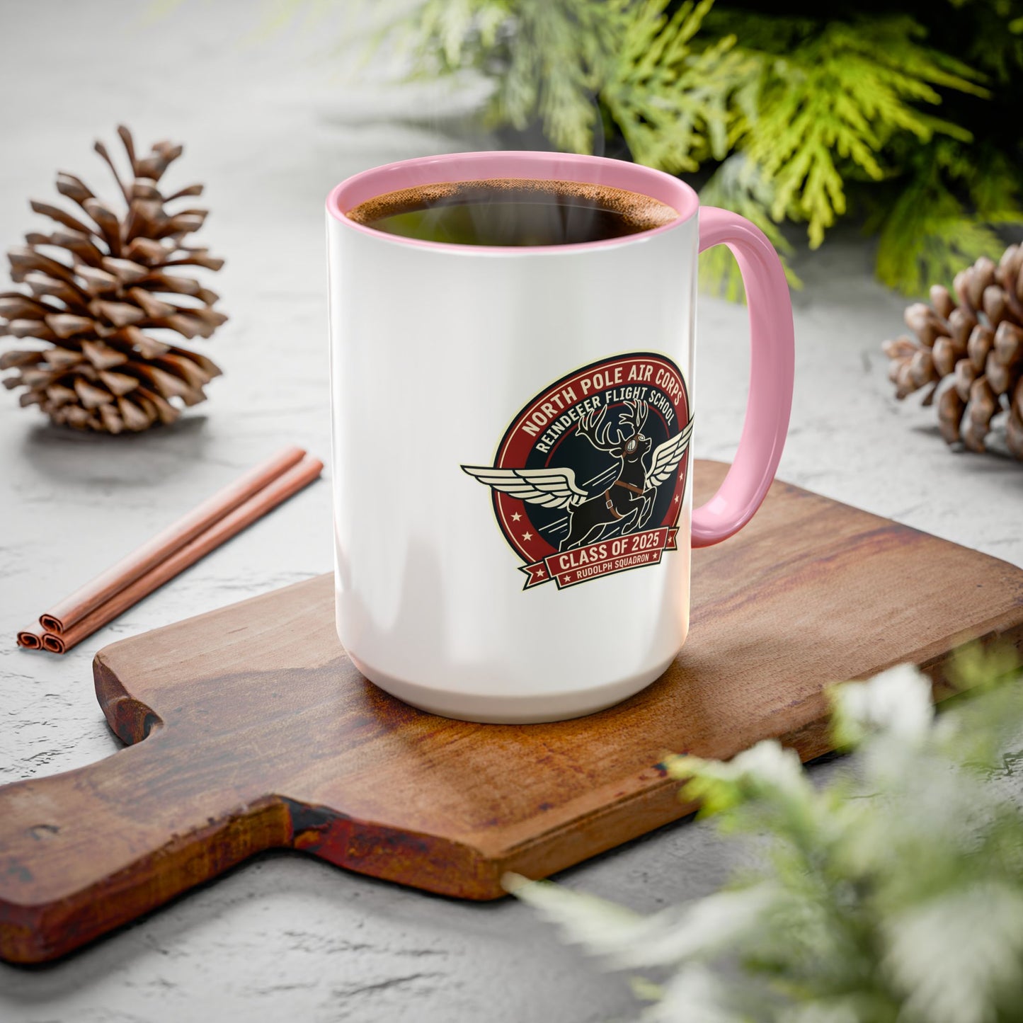 Reindeer Flight School - Accent Mug (11/15 oz)
