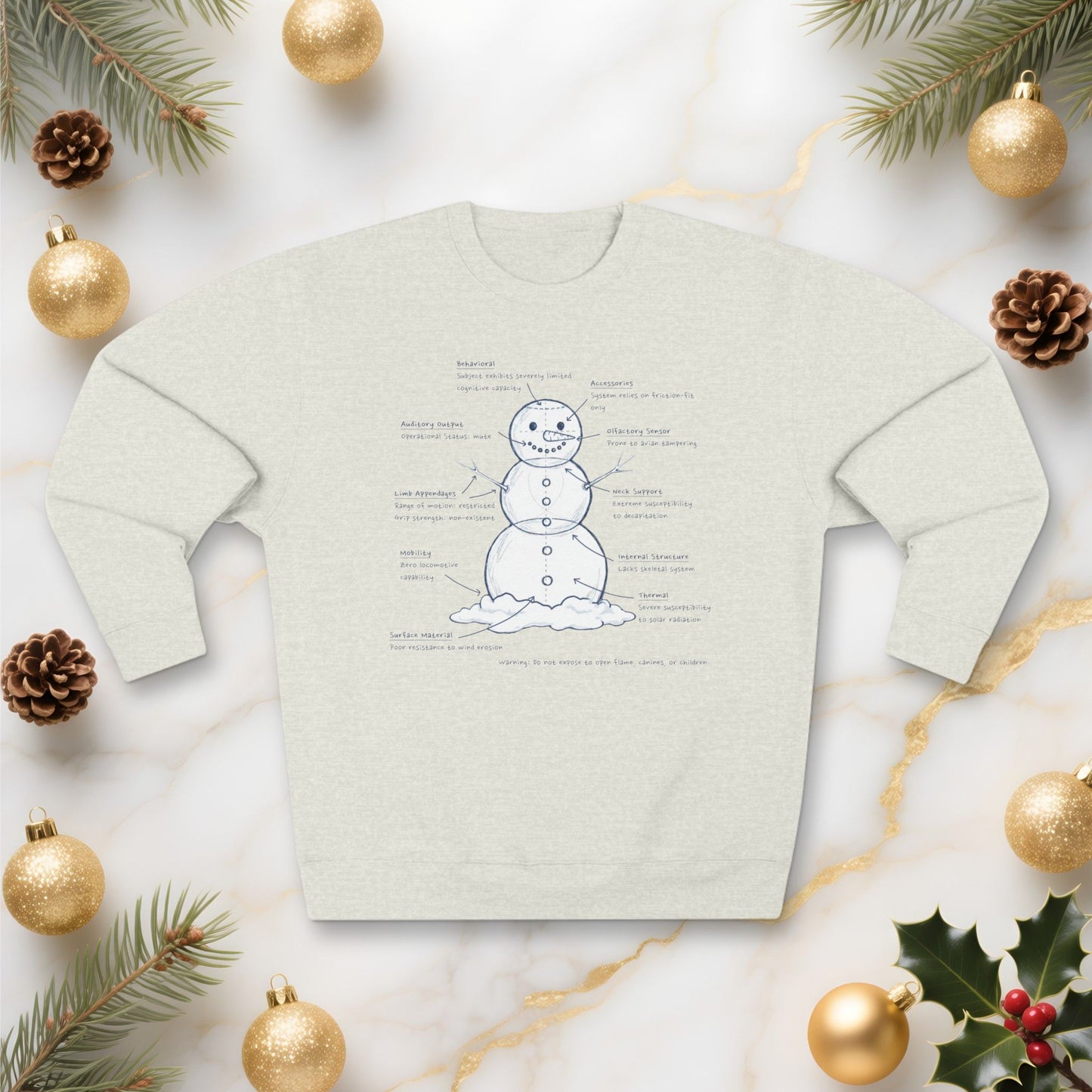 Snowman Engineering Design Review - Unisex Sweatshirt