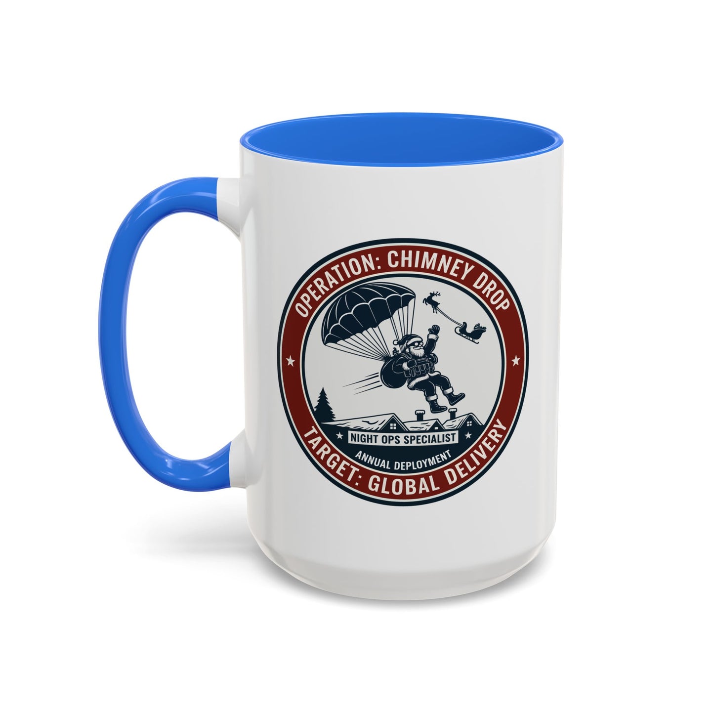 Santa Operation Chimney Drop - Accent Mug (11/15 oz)