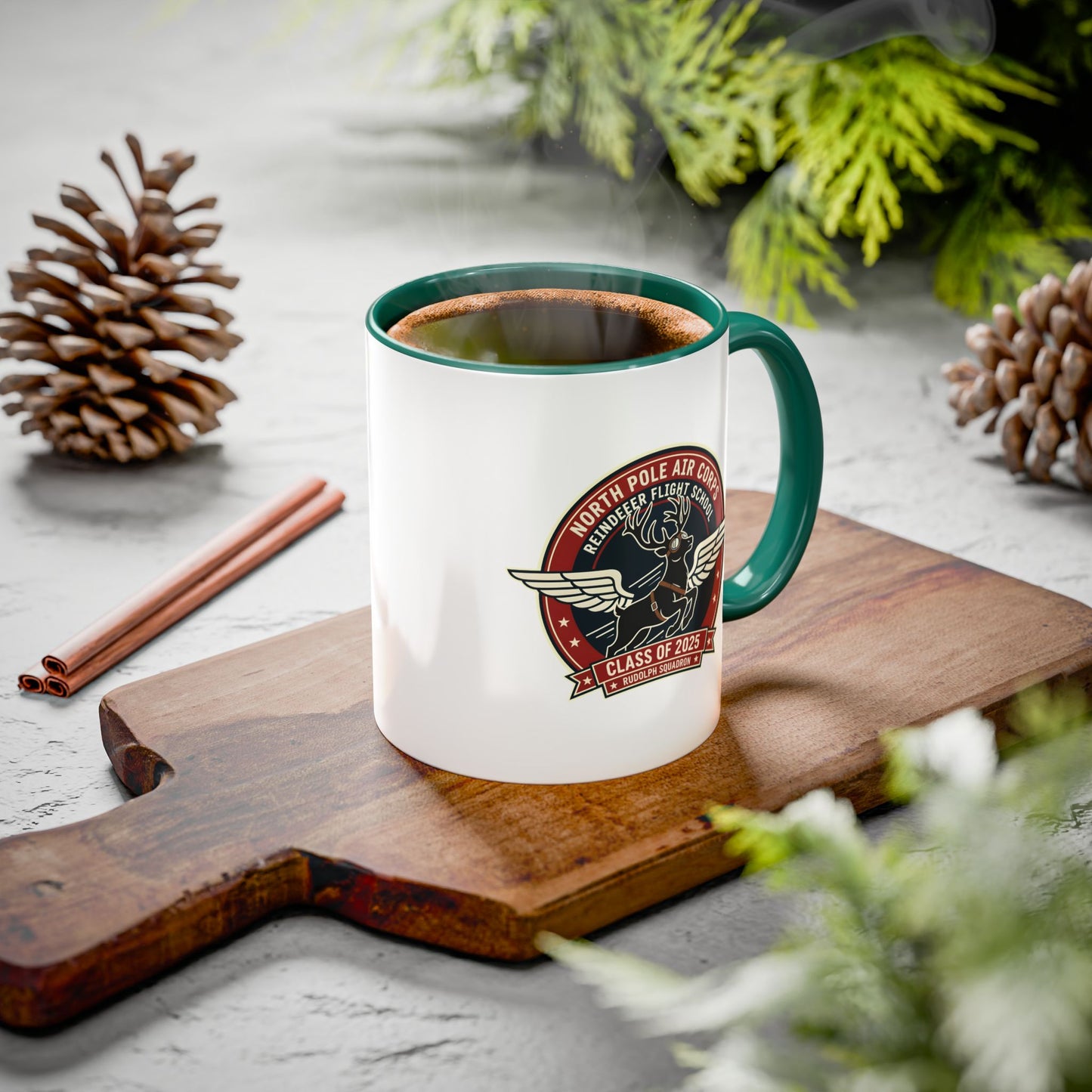 Reindeer Flight School - Accent Mug (11/15 oz)