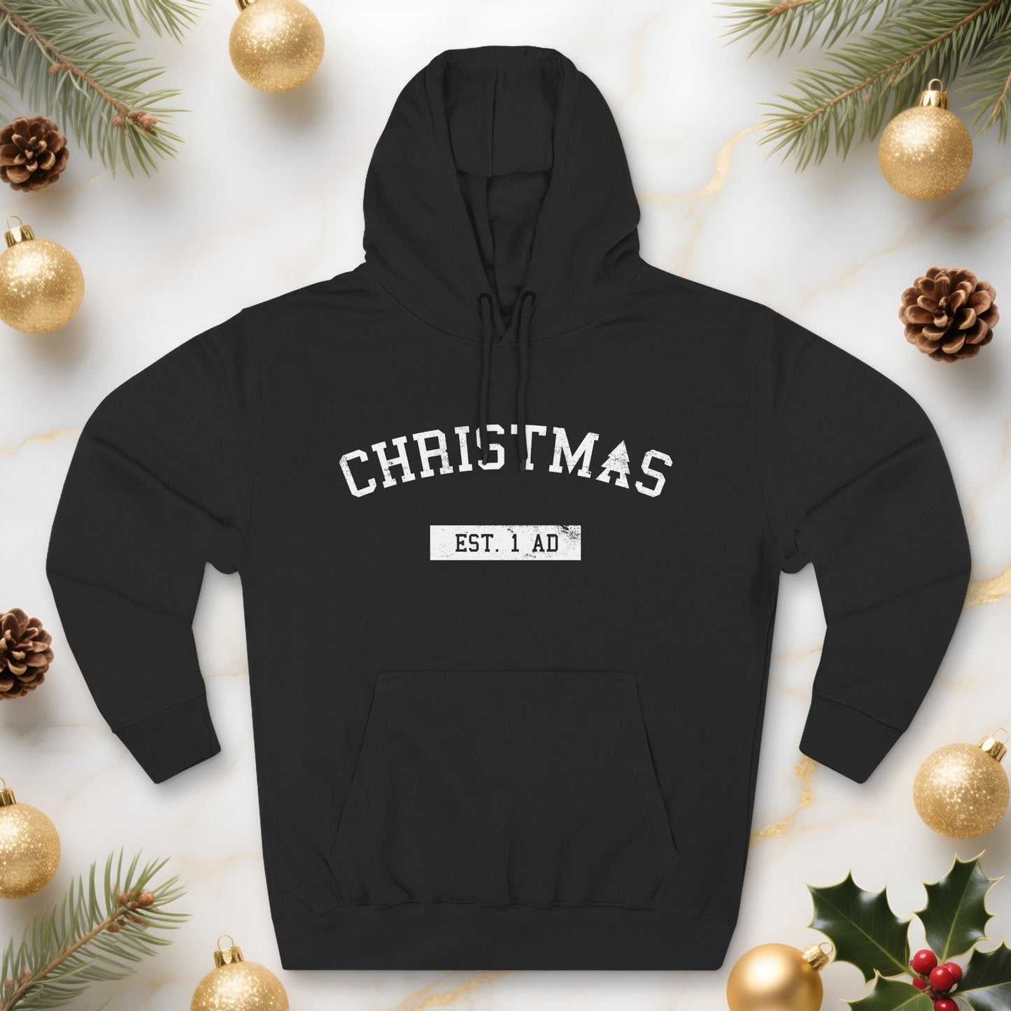 Christmas College Est. 1 AD - Unisex Hoodie