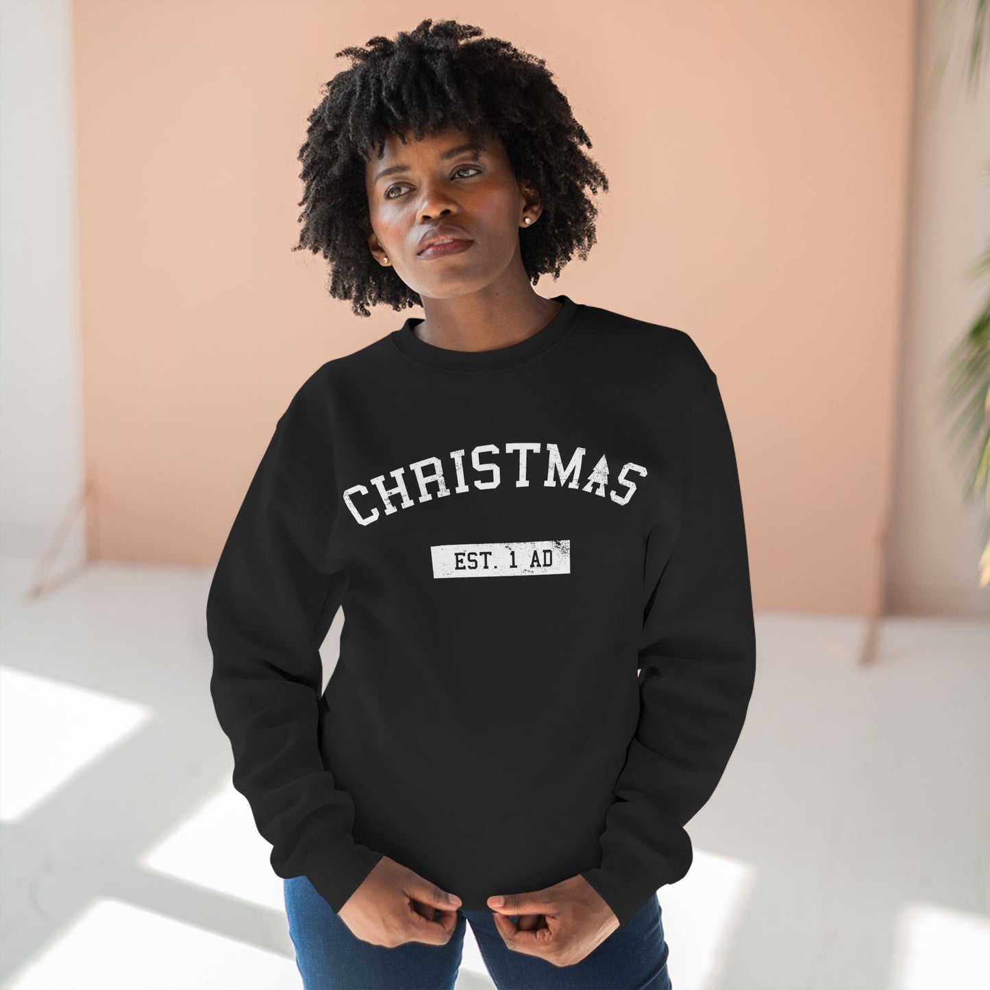 Christmas College Est. 1 AD - Unisex Sweatshirt