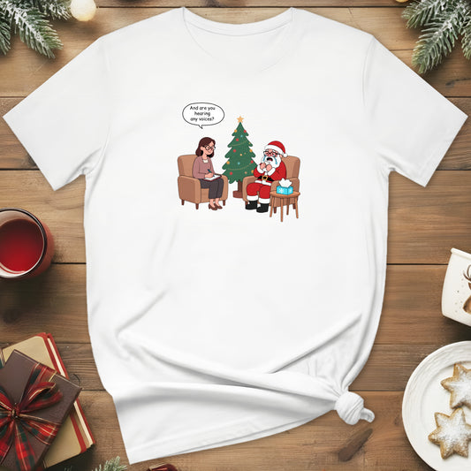 Santa Goes to Therapy - Unisex Tee